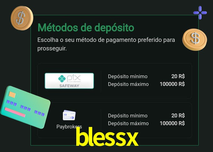 O cassino blessx oferece uma grande variedade de métodos de pagamento
